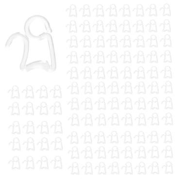 Imagem de Pacote com 110 clipes de luz à prova de intempéries, clipes resistentes para pendurar ao ar livre para luzes de corda – sem instalação de broca para cerca, barraca, varanda, decoração de Natal e festa