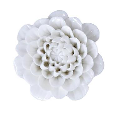 Imagem de Kuntesetty Arte de Parede com Flores, Flores de Porcelana Penduradas em 3D, Ornamento, Arte - para Sala de Jantar, Peônia de Pétalas Redondas, Tamanho real