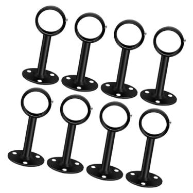 Imagem de DimyFew Suporte de Haste de Cortina de Teto de 8 Peças, Suporte de Haste de Armário, Cabide de Haste de Cortina Resistente para Hotéis