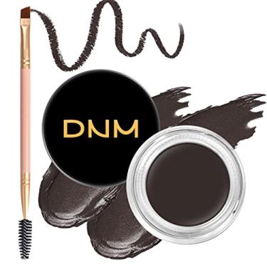 Imagem de BEFIVECOK Kit de pomada de sobrancelha com pincel de sobrancelha de ponta dupla, pomada de pigmento alto resistente à água e manchas, corrige imperfeições das sobrancelhas para maquiagem natural de