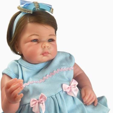 Imagem de Boneca Reborn Realista Faz Xixi de Verdade Com Acessórios