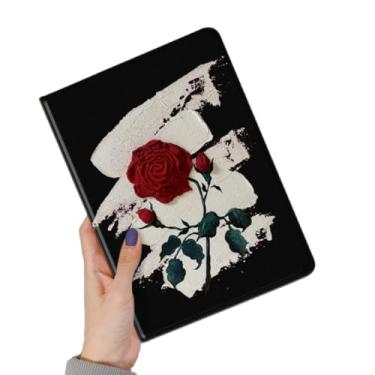 Imagem de GOOVEN Capa elegante para iPad de 9,7 polegadas, 6ª 5ª geração, iPad Air 2/Air 1 (9,7 polegadas), com suporte de caneta de couro PU fino à prova de choque bonito padrão capa para mulheres e estudantes