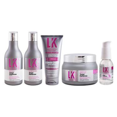 Imagem de Kit Lokenzzi Total Defense Sh Cond Power Miracle Masc Serum