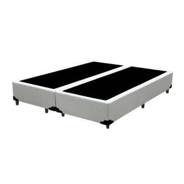 Imagem de Box Cama Queen Madeira Resistente Branco - FácilPedido