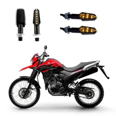 Imagem de KIT 4 Luz Seta Esportiva Pisca de Led Modelo P29 Para Moto XTZ 250 Lan