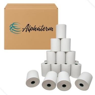Imagem de Alphaterm Bobina Térmica para Cupom Fiscal PDV ECF, 80x30mm, Branco, Caixa com 20 Unidades