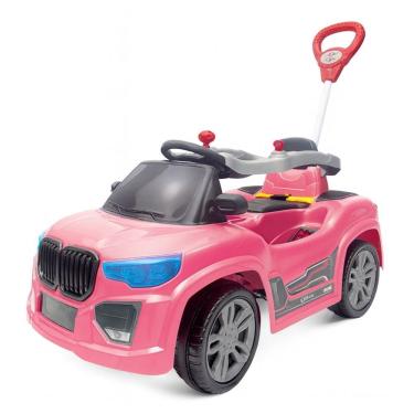 Imagem de Carrinho Pedal Infantil Quadriciclo Rosa Buzina Bebe Criança