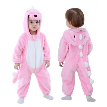 Imagem de Fantasia de dinossauro tigre infantil TONWHAR para crianças e bebês