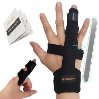 Imagem de Finger Splint Abaadlw Trigger Finger, 2 peças, rosa ajustável