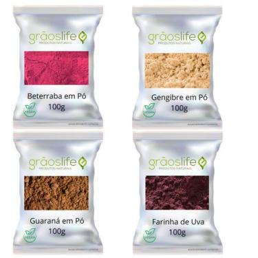 Imagem de Pré Treino Natural Grãos Life Uva Beterraba Guaraná