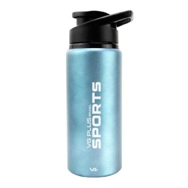 Imagem de Garrafa Squeeze Alumínio Brilhante Com Trava 600ml Academia Vg+ Verde 