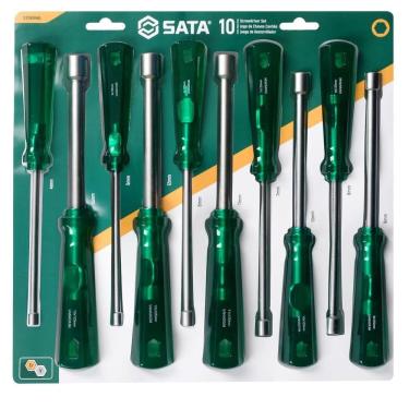 Imagem de Jogo De Chave Canhão 4 A 13 Mm 10 Peças - St08046L Sata