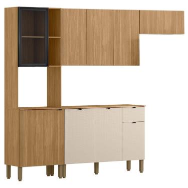 Imagem de Cozinha 4 Pecas 251 Cm Mdf Vert Plus Freijo Freijo Soft Ktp