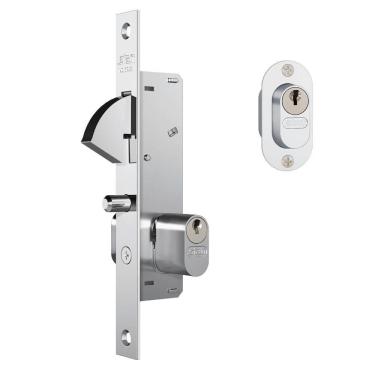 Imagem de Fechadura 901 para Porta de Correr com Acabamento Cromado e Espelho de Aço Inox - 35067 - STAM