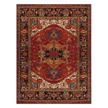 Imagem de Tapetes estilo retrô para quarto, sala de estar, área grande, decoração, antiderrapante, lavável, tapete para sala de estar, tapete macio para casa (200x300 cm/Q)