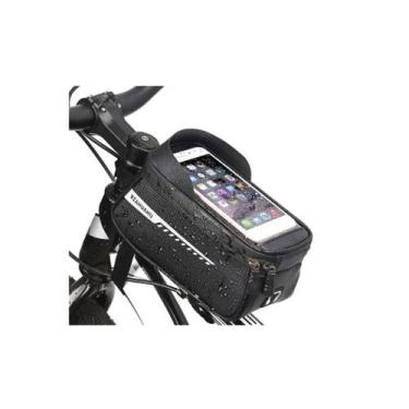 Imagem de Bolsa de celular impermeável para bicicleta Pulg de 6,5 polegadas pret