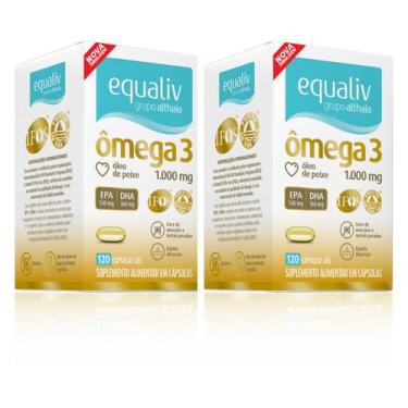 Imagem de Kit C 2 Suplemento Alimentar Ômega 3 C120 caps  Equaliv - Equaliv Phar