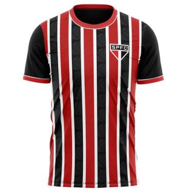 Imagem de Camisa São Paulo Braziline Classmate Masculina - Preto, M