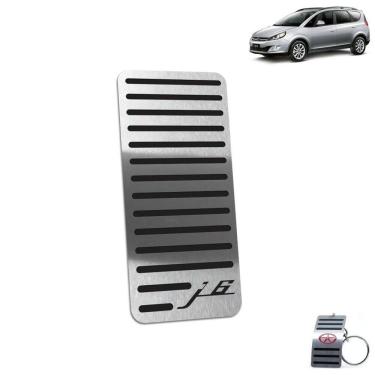 Imagem de Descanso de Pé Aço Inox Jac J6 2011 A 2016 Preto