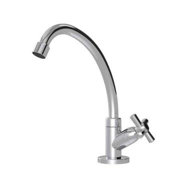 Imagem de Torneira Mesa Bica Móvel Alta 1168 C31 Abs 1/4 De Volta Dn15 Vedação Mvc - Injet Plast