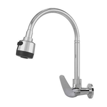 Imagem de Torneira Gourmet Parede Monocomando Cromada 1/4 De Volta - Real Metais