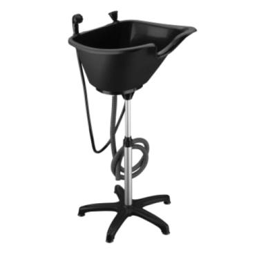 Imagem de Lavatório de Cabelo Portátil Dompel Nuovo Facile 15kg Prático e Confortável Preto