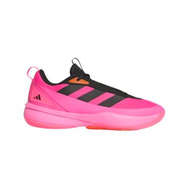 Imagem de adidas Tênis unissex adulto Front Court, Rosa lúcido/preto/laranja impactante, 12 Women/11 Men