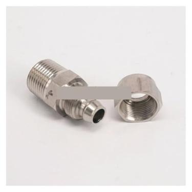 Imagem de Mangueira de ajuste rápido O.DxI.D 8 x 5 mm-1/8 macho 304 aço inoxidável hexagonal junta rápida conector rápido WWECCQIJ