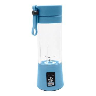 Imagem de Mini Liquidificador Portátil Shake Juice Cup + Cabo Usb Azul