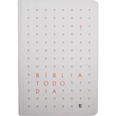 Imagem de Bíblia Todo Dia  NAA  Espaço Para Anotações  Capa Dura Branca Cruz - E