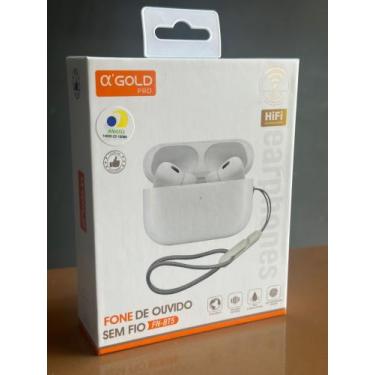 Imagem de Fone sem fio wi-fi ! - Ok gold , Branco