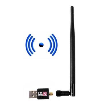 Imagem de Adaptador Nano Wifi Usb 1200 Mbps Wireles Usb Rt5370 com Antena