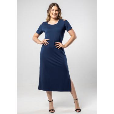 Imagem de Vestido Pau a Pique Básico Azul Marinho