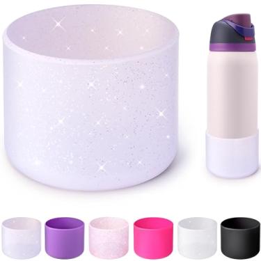 Imagem de Soledea Capa protetora de silicone para garrafas de água Owala 947 ml, bota inferior antiderrapante para modelos FreeSip, Twist and Flip de aço inoxidável