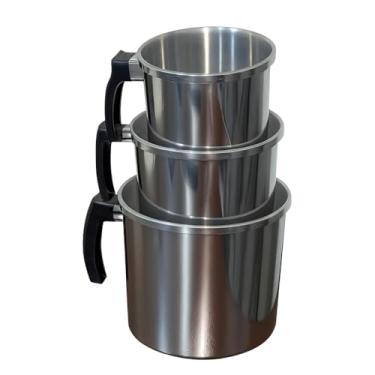 Imagem de Jogo de Canecão Especial 3 Peças Leiteira Fervedor Até 2,5L Alumínio Caneco de Café