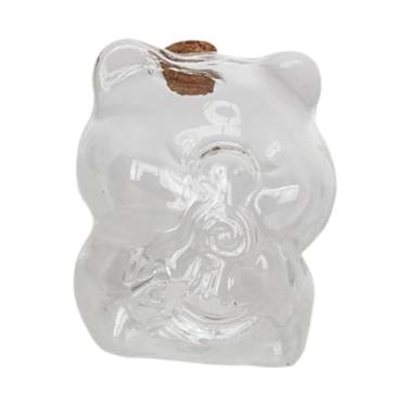 Imagem de Generic Cofrinho de vidro transparente, pote de vidro para dinheiro, decorativo, fofo, cofrinho, economizador de dinheiro, para área de trabalho, sala de, Claro