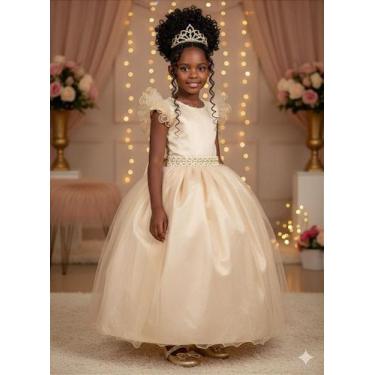 Imagem de Vestido Longo Amanda Dourado para Casamentos e Eventos Especiais - Mar