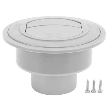 Imagem de 100/76/47 mm saída de ar condicionado redondo plástico ABS controle de ventilação de ar redondo para trailer barco ônibus carro (1 x saída de ar + 3 x parafusos)