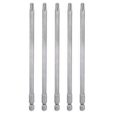 Imagem de Generic 5 peças de chave de fenda Phillips número 3 PH3, haste sextavada de 1/10.2 cm, 150 mm de comprimento, magnética, S2, aço industrial, broca elétrica de cabeça cruzada, haste de 0,236" (6 mm)