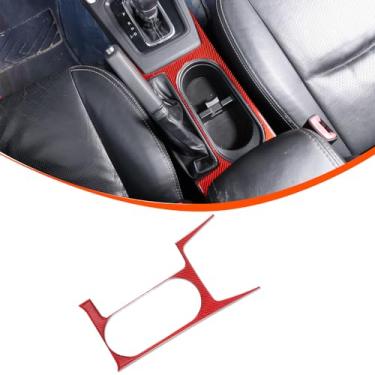 Imagem de Aotumcer Para acessórios Subaru Forester, capa de quadro de painel de mudança de marchas compatível com Subaru Forester 2013-2018 adesivo de moldura de suporte de copo para console central Subaru