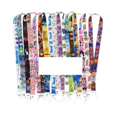 Imagem de Cordão Para Pescoço De Filme Infantil 20pcs Chaveiro Mistura De Acessó