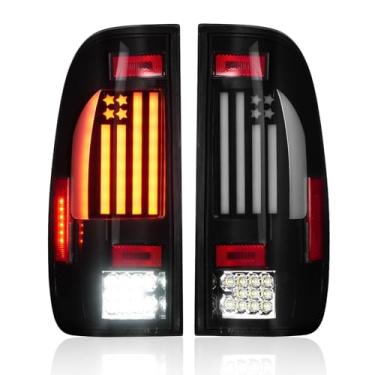 Imagem de Conjunto de luzes traseiras de LED adequado para Ford F150 1997-2003, lente fumê