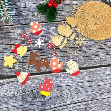 Imagem de Alinacutle Caixa de petisco de Natal, corte de metal, matrizes douradas para embalagem de presentes, artesanato de papel feito à mão, faça você mesmo, festival de aniversário, celebrar recipiente de