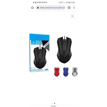 Imagem de Mouse Optico c/ fio 1600 DPI - LEY-26 - LEHMOX
