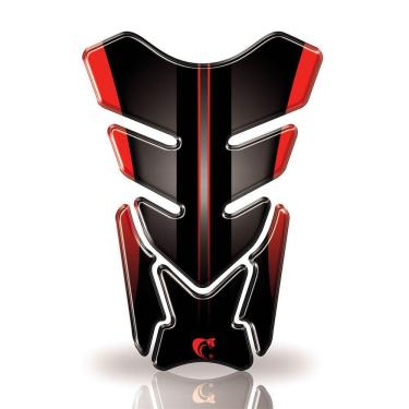 Imagem de Protetor De Tanque Adesivo Moto Honda, Yamaha E Suzuki Varias Vermelho