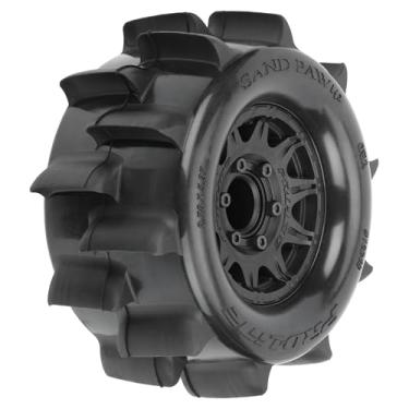 Imagem de Pro-line Racing Sand Paw HP Belted 2.8" Sand Truck Tires Mounted on Raid Black 6x30 Removable Hex 12mm & 14mm Wheels 2 PRO1024910
