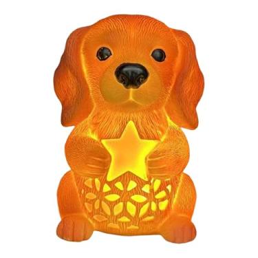 Imagem de Fenteer Luminária Noturna de Natal Infantil em Formato de Animal, Portátil, Decorativa para Crianças, Adorável Abajur de Cabeceira, Luz Ambiente para, Estrela 8.7x10.3x12.8cm