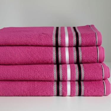 Imagem de Kit 3 Toalhas de Banho e Rosto 100% Algodão Premium – Toque Suave Alta Absorção e Durabilidade Toalhas Grandes e Macias Elegance Home (Jogo 2 Banho/1 Rosto Pink)