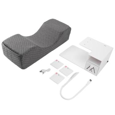 Imagem de Travesseiro de espuma viscoelástica para extensão de cílios com suporte organizador de prateleira Iluminação Travesseiro ergonômico para enxerto de extensão de cílios para salões