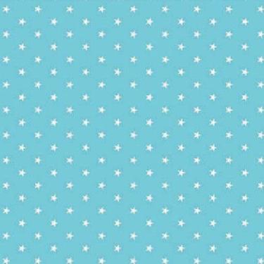 Imagem de Tecido Tricoline Mini Estrelas Fundo Azul - Ibirapuera - 50 cm x 150 c